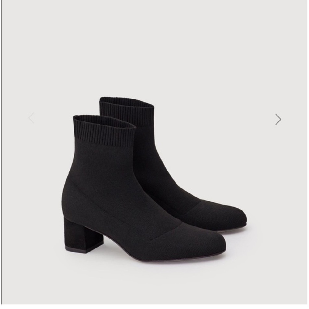 LAFAYETTE 148 Garet Sock Bootie In Black designer quiet luxury minimalist